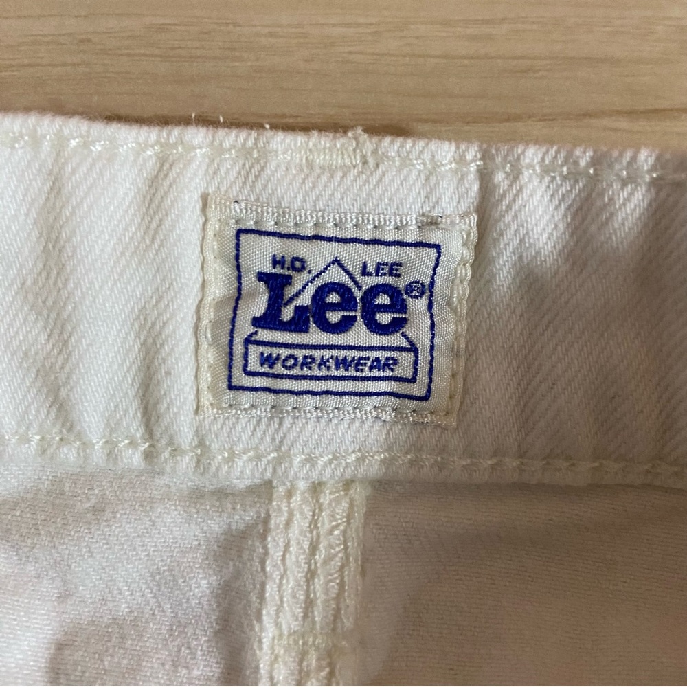 Lee Heritage White Denim Mini Skirt High Rise Stretch Western Cowgirl Size 10 - Picture 6 of 11